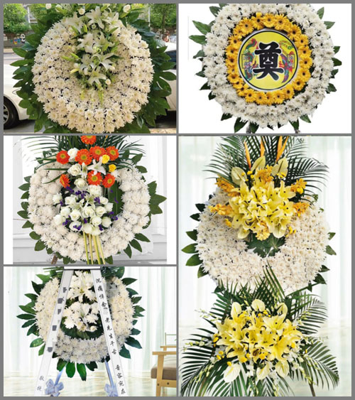 山东泰安岱岳区道朗镇三合村花圈速递